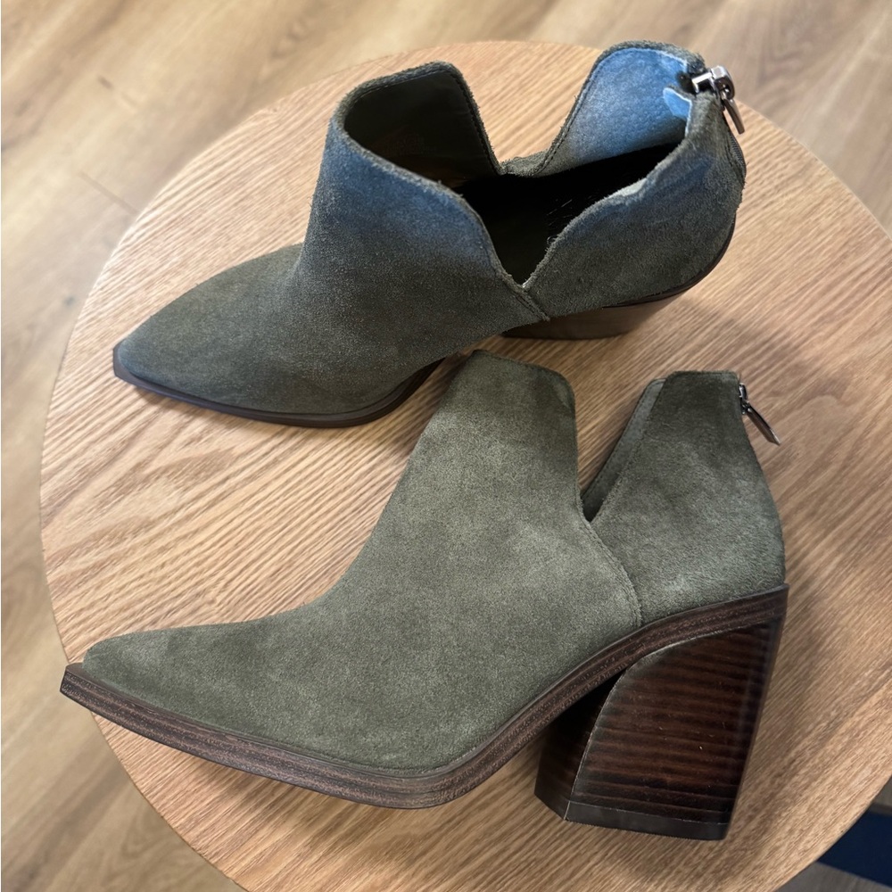 Vince Camuto Forest Suede Ankle Booties - Picture 6 of 11